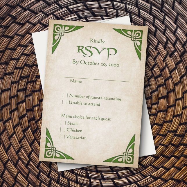 Celtic Viking Fantasy Bröllop OSA Kort (Skapare uppladdad)