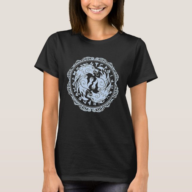 Celtic Viking Norse Valhalla T Shirt (Framsida)