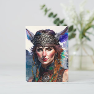 Celtic warrior princess vykort