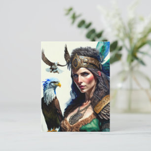 Celtic warrior princess vykort