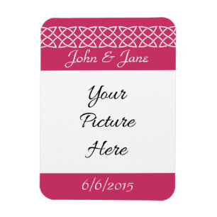 Celtic Weave Hearains in Raspberry Reminder Magnet