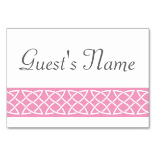Celtic Weave Heareareares in Petal Rosa Bord Card Bordsnummer