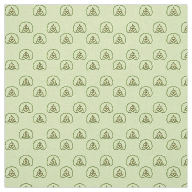 Celtic Weave on Ljust grönt Fabric Tyg (Provkarta)