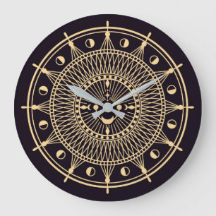 Celtic/Wiccan Symbol Stor Klocka