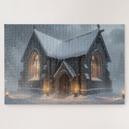 Celtic Winter Chapel Jigsaw Puzzle Pussel