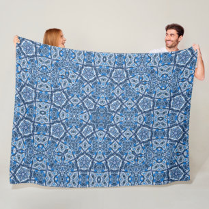 Celtic Winter Snö Fairy Magic Grind Mandala Quilt Fleecefilt