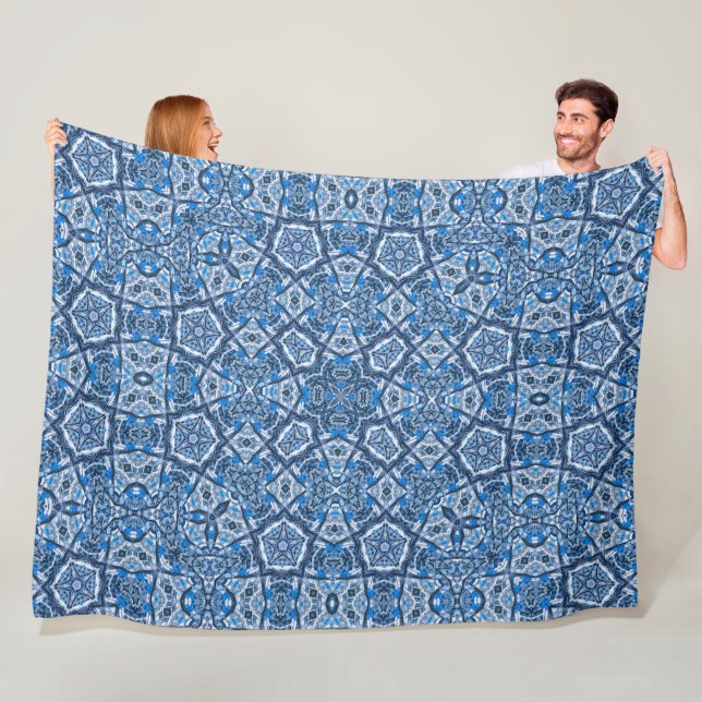 Celtic Winter Snö Fairy Magic Grind Mandala Quilt Fleecefilt (På plats)