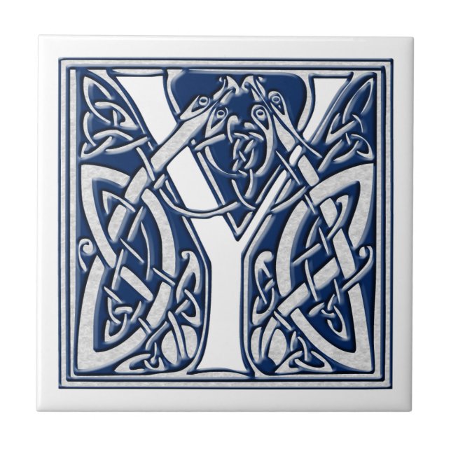 Celtic Y Monogram Kakelplatta (Framsidan)