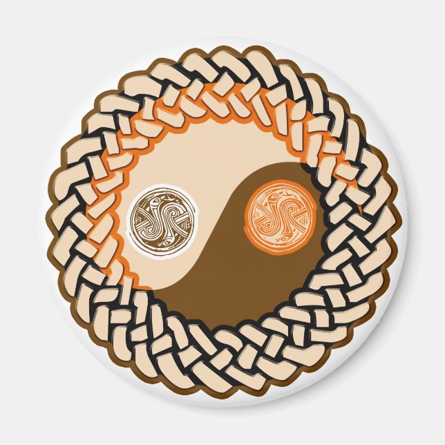 Celtic Yin Yang Magnet (Framsidan)