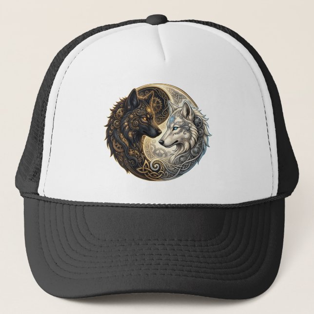 Celtic Yin Yang Vargar – Steampunk Harmoni.  Keps (Framsida)