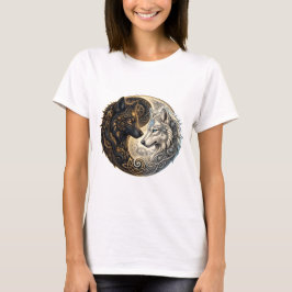 Celtic Yin Yang Vargar – Steampunk Harmoni.  T Shirt