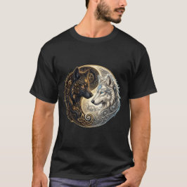 Celtic Yin Yang Vargar – Steampunk Harmoni.  T Shirt
