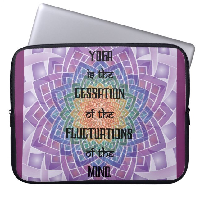 Celtic Yoga Sutra Laptop Sleeve (Framsidan)