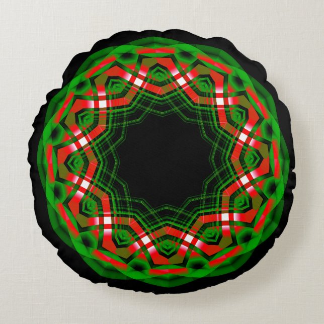 Celtic Yule Festival Rund Kudde (Framsidan)