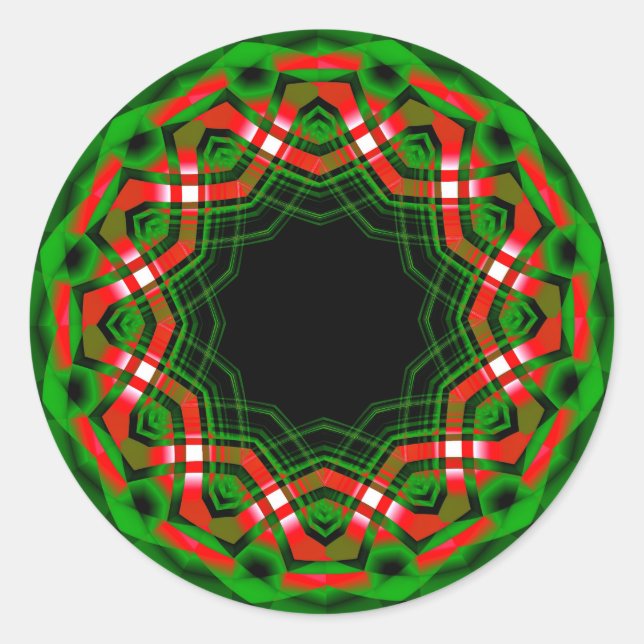 Celtic Yule Festival Runt Klistermärke (Framsida)
