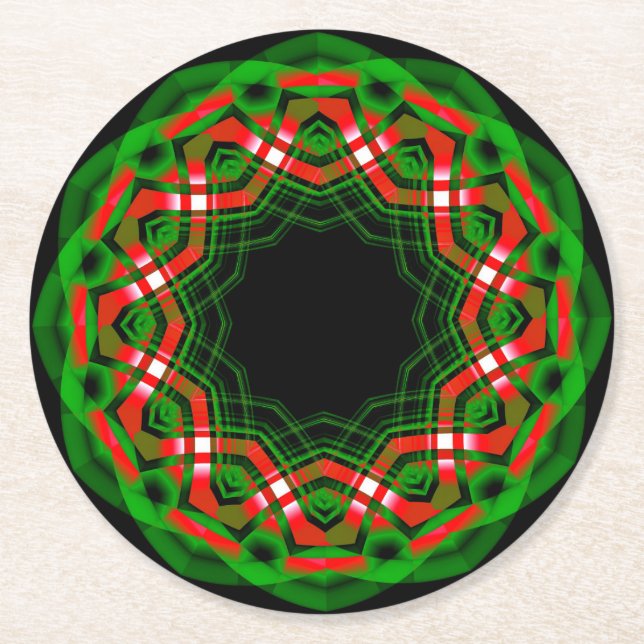 Celtic Yule Festival Underlägg Papper Rund (Framsidan)