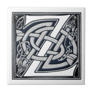 Celtic Z Monogram Kakelplatta