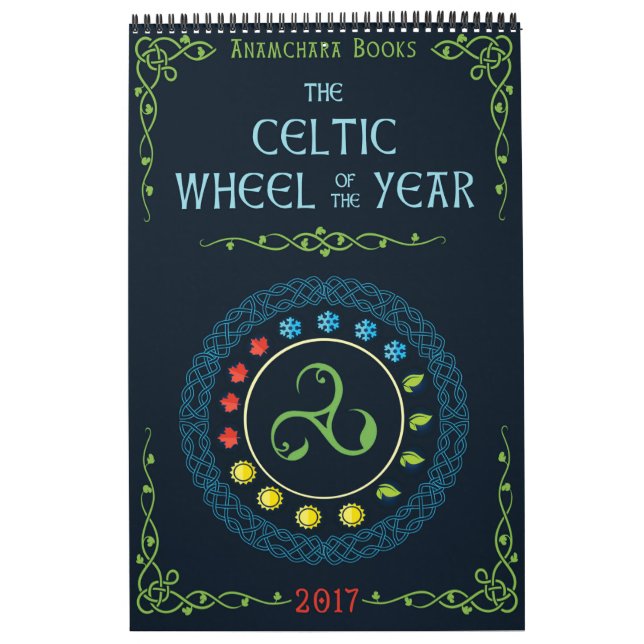 Celticen rullar av kalendern för år 2017 kalender (Omslag)