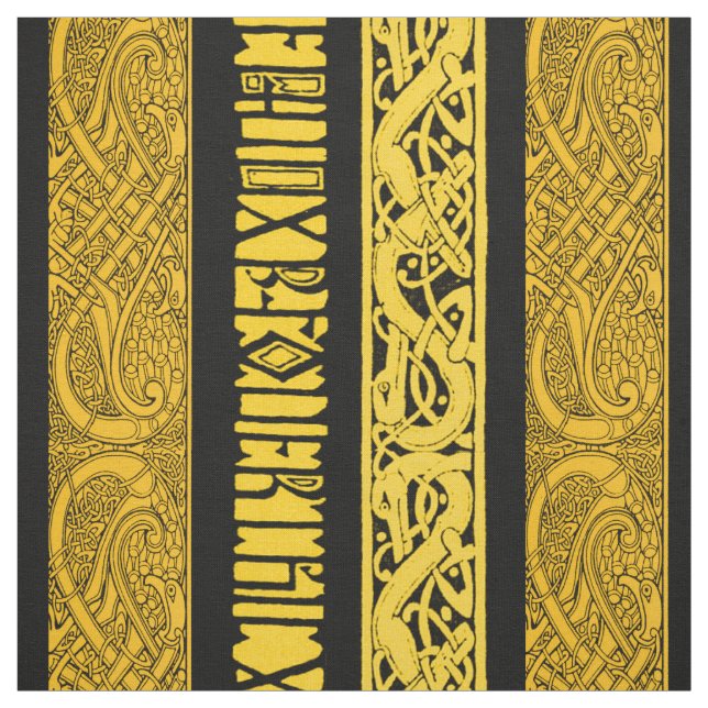Celticgränser i guld tyg (Provkarta)