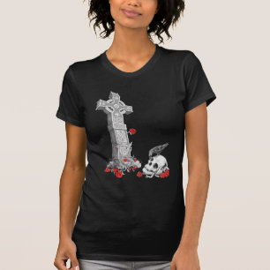 Celtickor, korpsvart och skalle tee shirt