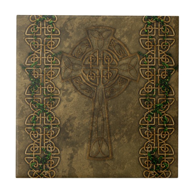 Celtickor och Celticfnurror Kakelplatta (Framsidan)