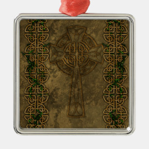 Celtickor och korfnurror julgransprydnad metall