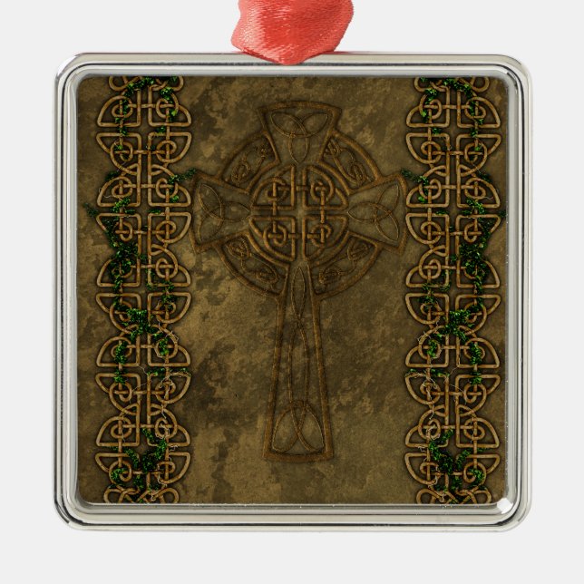 Celtickor och korfnurror julgransprydnad metall (Framsidan)