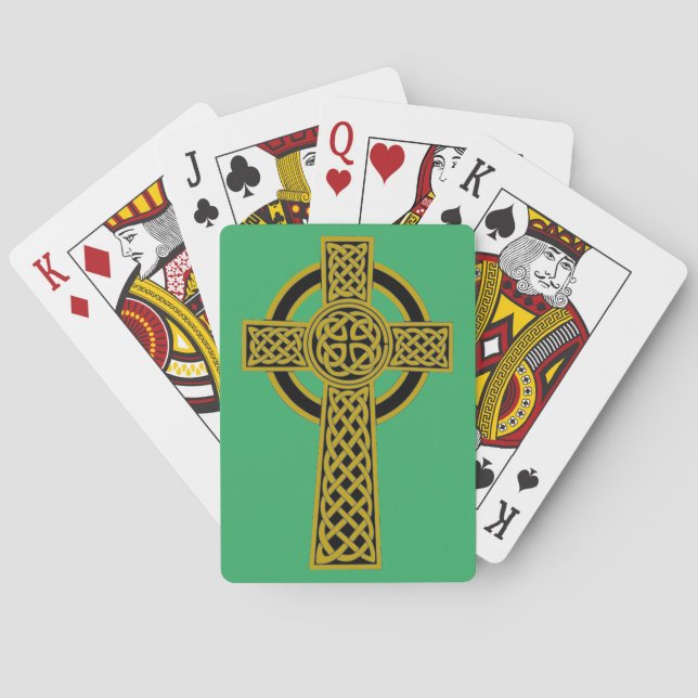 Celtickor som leker kort casinokort (Baksidan)