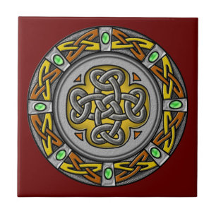 Celtickor stålsätter och piskar kakelplatta