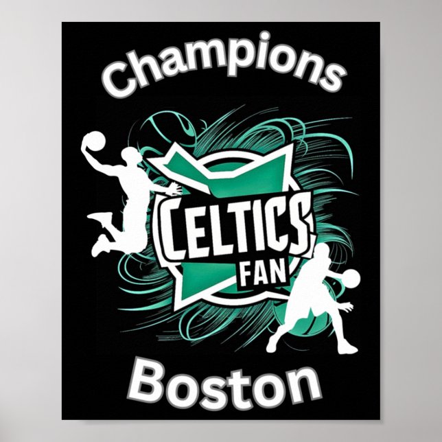 Celtics Basket Tri-blend  Poster (Framsidan)