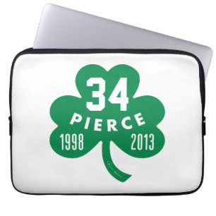 Celtics - Pierce 34 Retrött Number Klöver (Grönt) Laptop Fodral