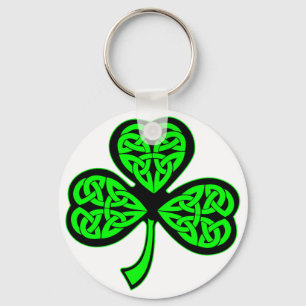 CelticShamrock för 3 löv Nyckelring