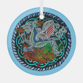 Céltique dragon julgransdekoration