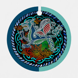 Céltique dragon julgransdekoration