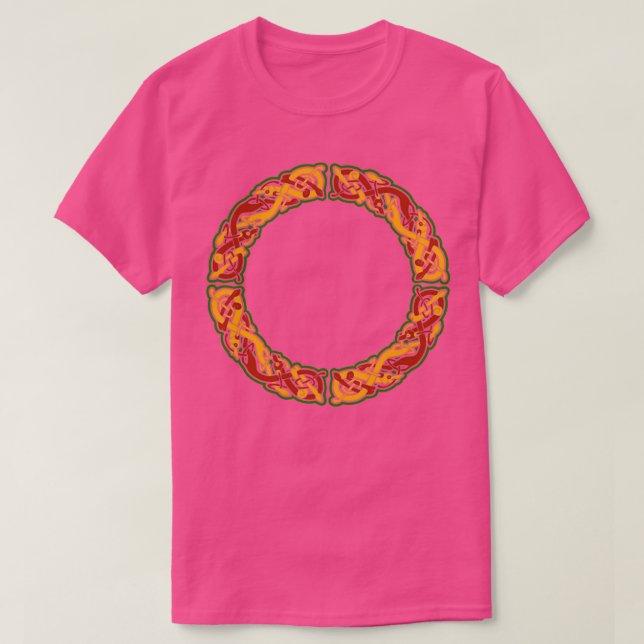Celtisk Hund, rund utformning T Shirt (Design framsida)