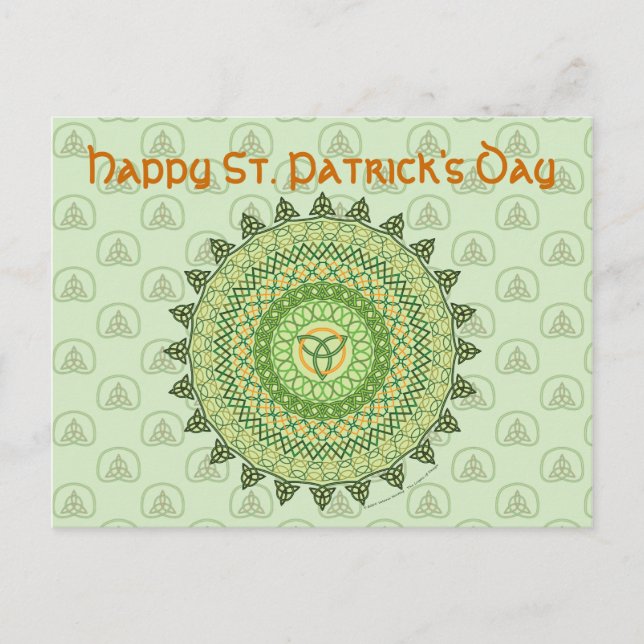 Celtisk St. Patricksdags-kort Vykort (Framsida)