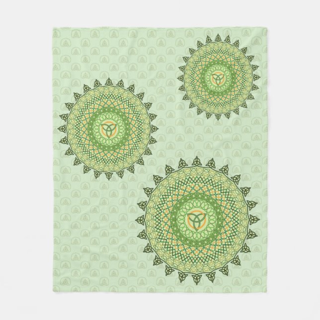Celtisk St. Patricksdagsfilt i fleece (Framsidan)