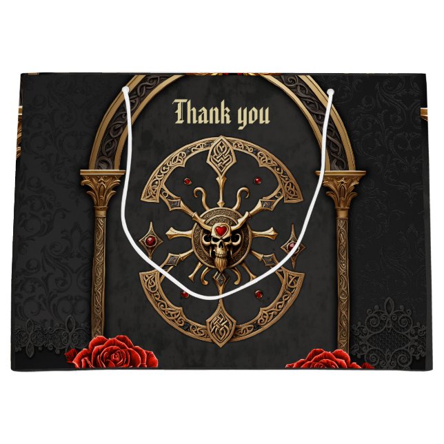 Celtiska knop och ett hjärta i den gotiska elegans (Framsidan)