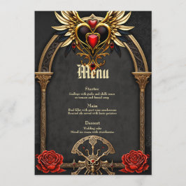 Celtiska knop och ett hjärta i den gotiska elegans meny