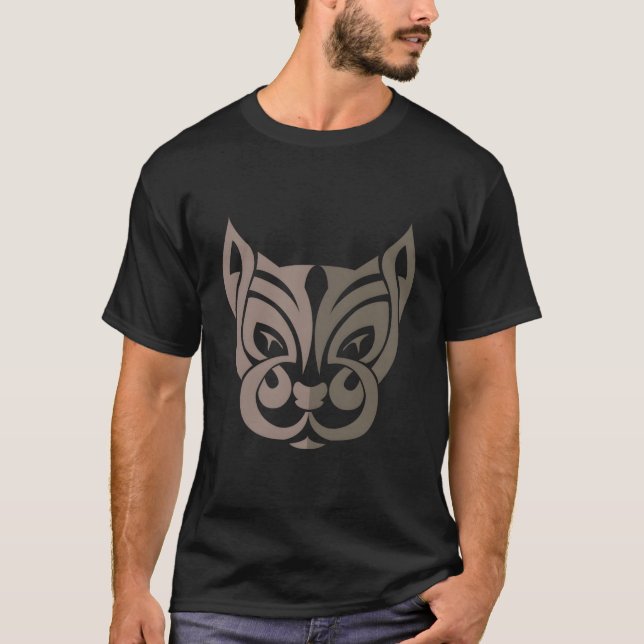 Celtiska symboler Celtic Cat Celtic Knot Irish Sym T Shirt (Framsida)
