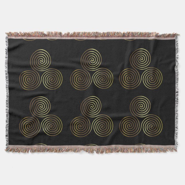 Celtiska symboler för Life Throw Blanket Mysfilt (Framsidan)
