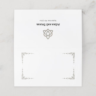 Celtiska symboler och blyfritt blad placeringskort