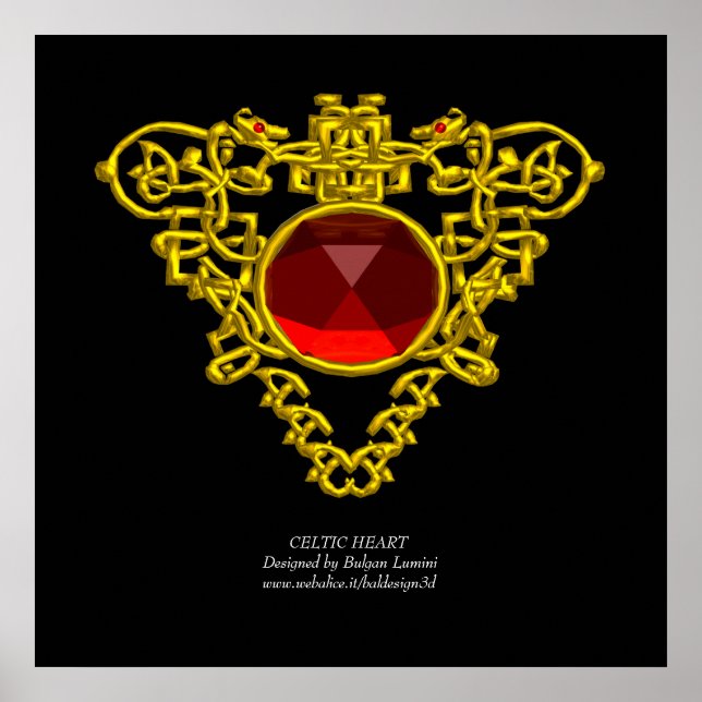 CELTISKT HJÄRTA POSTER (Framsidan)
