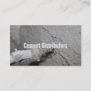Cement Distributors Mixer Construction Worker Visitkort