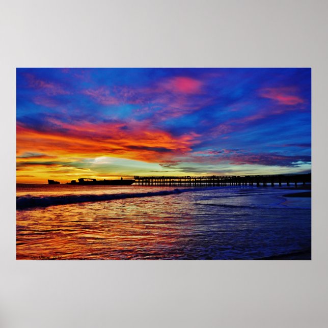 Cement Frakt Sunset Poster (Framsidan)