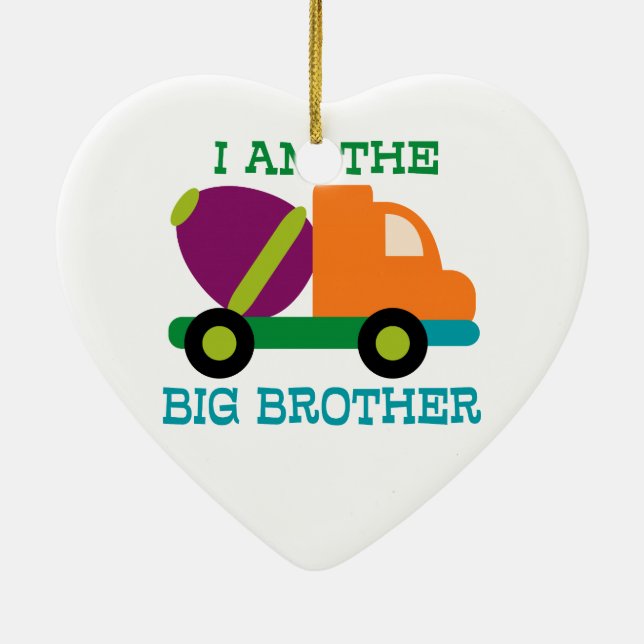 Cement Mixer Big Brother Julgransprydnad Keramik (Baksidan)