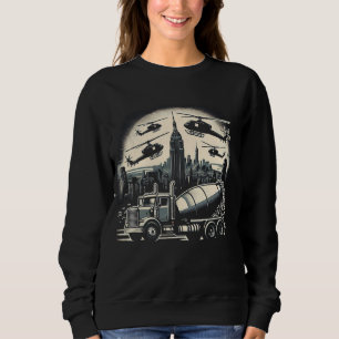 Cement Mixer Lastbil Construction Fordon T Shirt