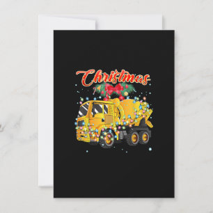 Cement Mixer Lastbil jul Inbjudningar