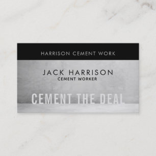Cement the Deal Affärskorts Visitkort