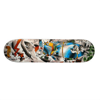 cementboard_oldschool skateboard bräda 20 cm